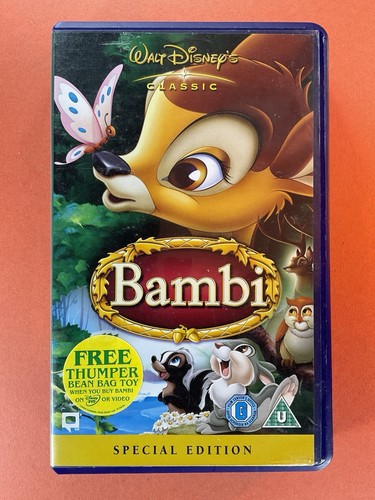 Bambi vhs video cert u - video,,