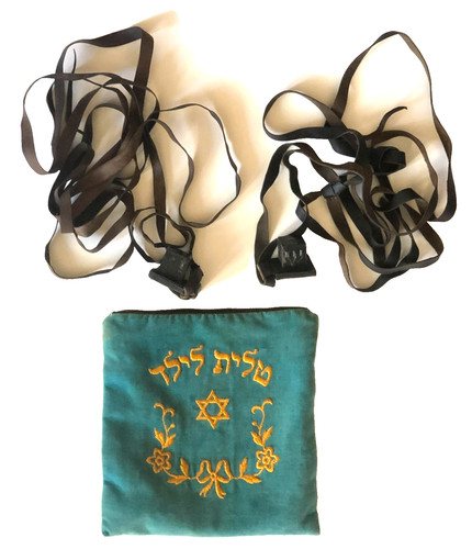 Vintage bag and - vintage, tefillin
