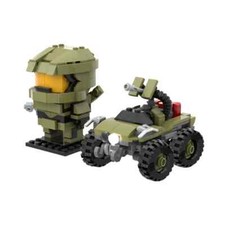 Game Halo MOC Master Chief & Warthog Building Block Set 346PCS Creative Kid Gift