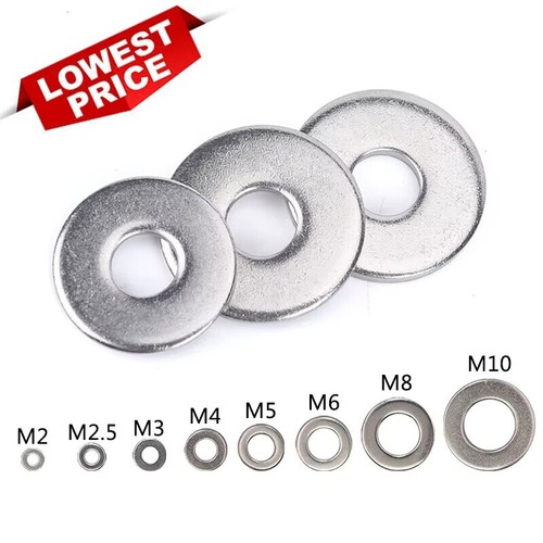 Stainless steel washers flat - steel,