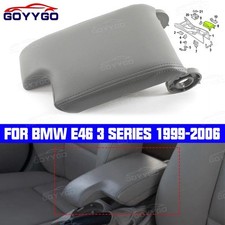 Grey leather armrest center - pu,