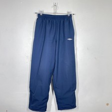 Vintage Umbro Tracksuit Bottoms Mens M* Blue Joggers 00s Y2K