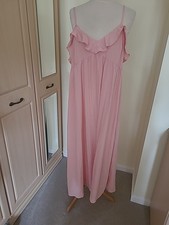Primark Size 14, Pink Maxi  Sundress,  Adjustable Spaghetti Straps Bnwt