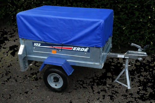 Blue 650gsm pvc trailer cover - blue,