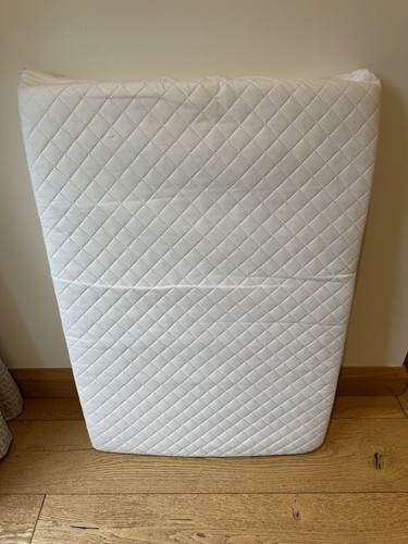 White quilted fabric mattress - white,