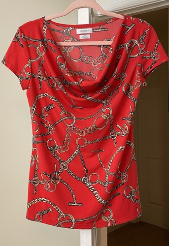 Van heusen top red - heusen, gold