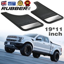 2pc Heavy Duty Rubber Mud Flaps Van Trucks Car Splash Guards W/Night Reflectors