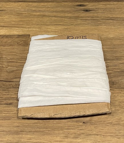 10m white raffia ribbon - 10m,
