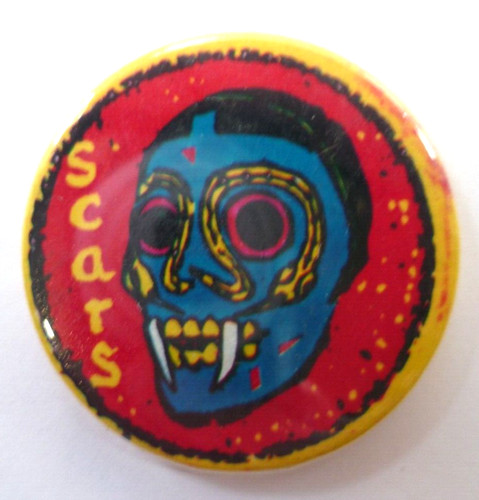 Scars 1970s 80s original pin - scars,,