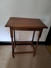 Oak table, barley twist legs, beautiful condition