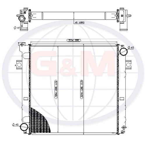 Radiator for forklift truck - radiator,