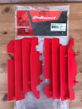 HONDA  CRF  450 R   2003-2004  POLISPORT RADIATOR LOUVRES RAD GUARDS   RED