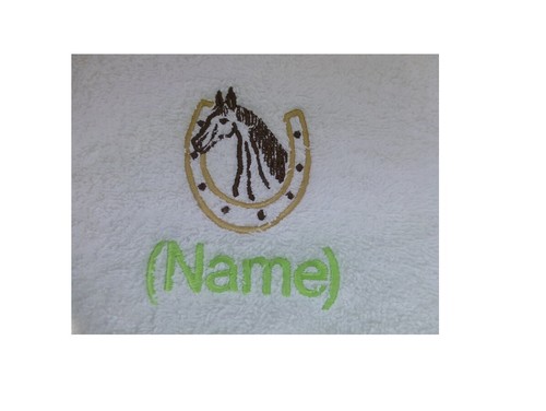 Horse shoe personalised - horse, in