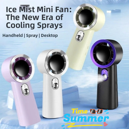 Handheld mist fan - with, water