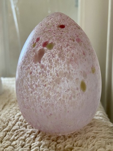 Vtg pink speckled - vtg, egg