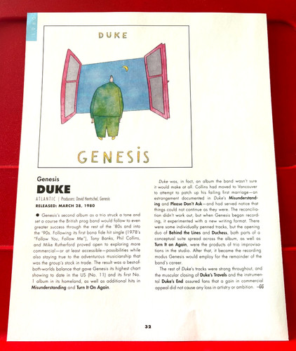 Genesis duke album cover art - genesis,