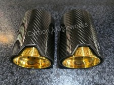 2 x Bmw Exhaust Tip Carbon