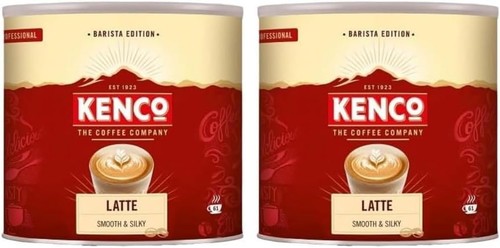 Kenco latte instant coffee tin - kenco,