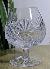 Edinburgh crystal Royal Scot large brandy glasses 5 1/8" superb signed 1sts