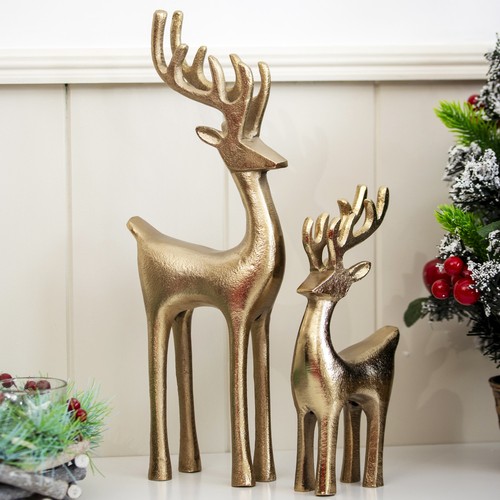 Set tall gold reindeer - set,
