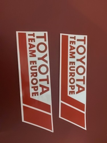 Toyota team europe decals - decals, –