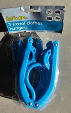 Travel Camping Caravan Touring Compact Foldable Coat hangers x 3