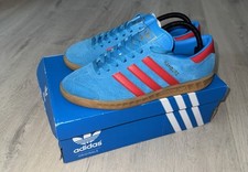 Adidas Originals Hamburg Solar Blue Red Gum B24967 Mens UK7/US7.5  *WORN ONCE*✅