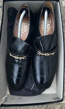 Saxone Mens Loafer Shoes Black