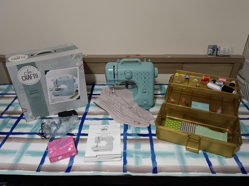 New chalk green sewing machine
