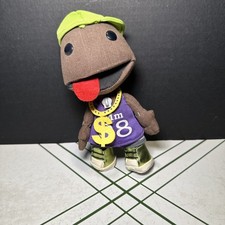 Senario 2010 Little Big Planet TWOSACK Rapper Plush Sackboy Doll Rare