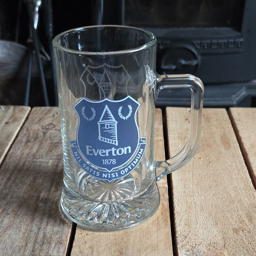 Everton 1878 glass beer - everton,