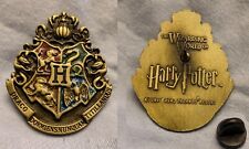 Harry Potter Hogwarts School Crest Pin Badge  Gold Lustre Fantasy Witchcraft Old