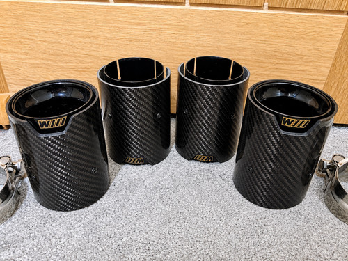 Bmw exhaust tips carbon - x,