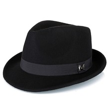 Men's 100% Wool Felt Fedora
