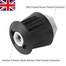 UK High-Pressure Washer Quick Release Adaptor M22 Adapter Connector For Karcher