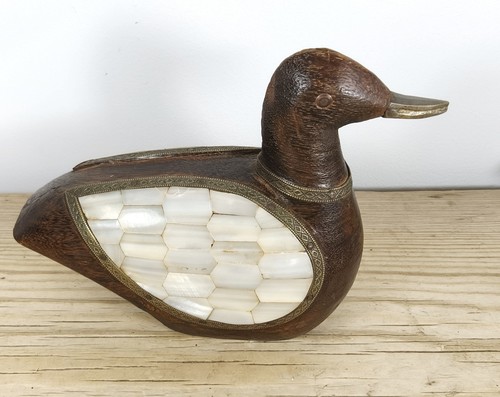 Vintage indian carved wooden - vintage,
