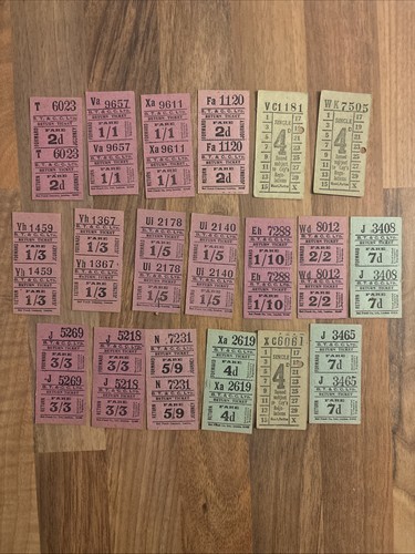 Vintage bus tickets bristol - vintage,