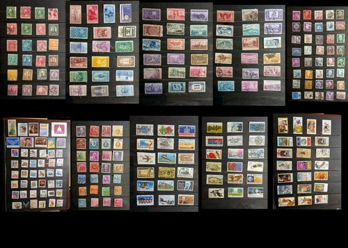 Stamp collection all - stamp, stamps