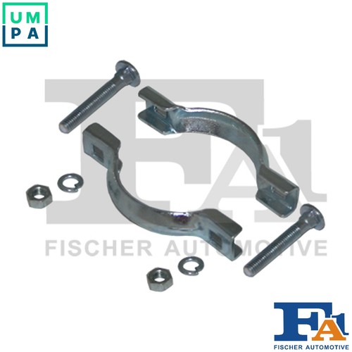 Clamping piece set exhaust - set,
