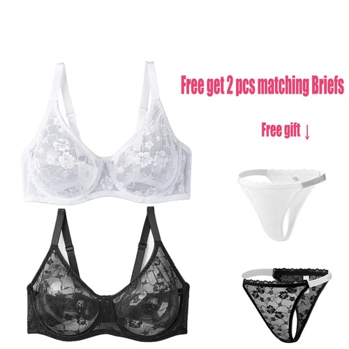 Translucent women bras - translucent, lace