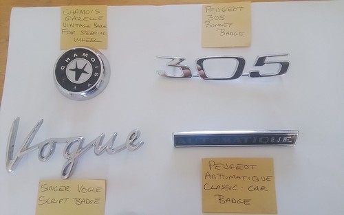 Vintage car badges - car,