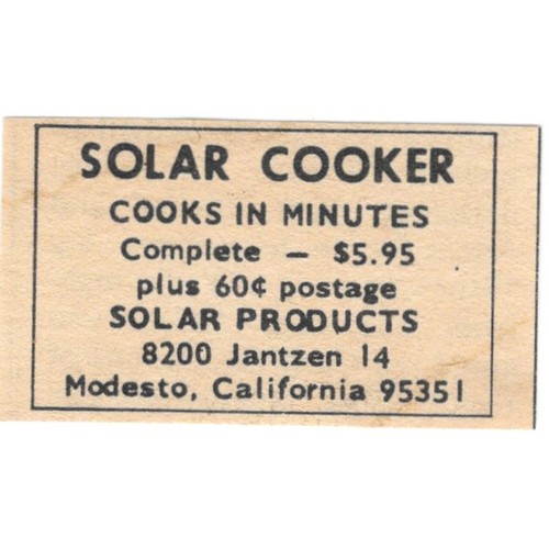 Solar cooker products - -,