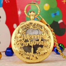 Musical Pocket Watch Gold Tone