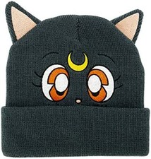 OFFICIAL SAILOR MOON LUNA BEANIE HAT CAP NEW WITH TAGS ABY