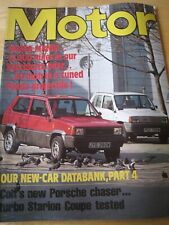 MOTOR MAGAZINE 6 MAY 1982 PANDA MANIA DATABANK 4 COLTS TURBO STARION COUPE TEST