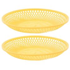 Poppadom Tray Roti Dish Chapati Plate Naan Bread Roll Serving Basket Plastic 2x