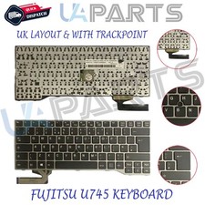 Replacement For Fujitsu Lifebook U745 E733 E743 UK Laptop Keyboard + Trackpoint