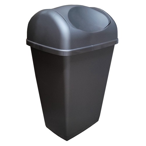 50l platinum swing bin kitchen - platinum,