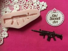 Machine gun silicone mold - gun, food