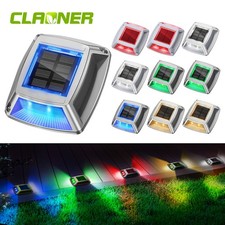 LED Solar Deck Lights IP68 Outdoor Garden Patio Stair Step Pathway Floor Lamp